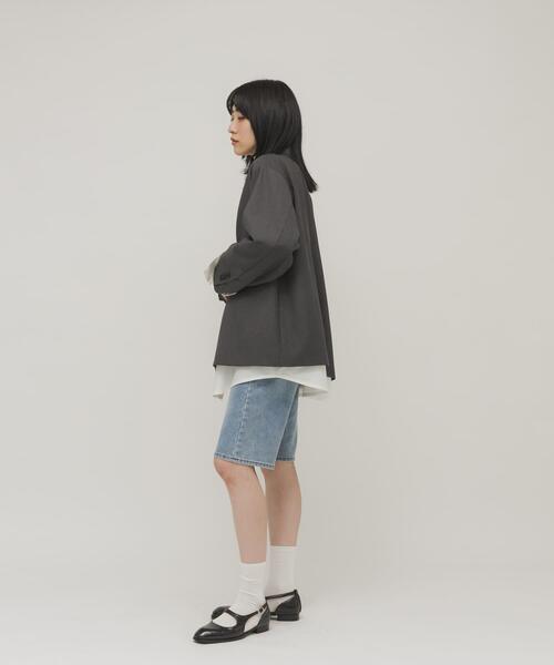 KBF（ケイビーエフ）の「レイヤードデザインジャケット（その他アウター・レディース・グレー系その他/ブルー系その他・ONE）」の19枚目の写真