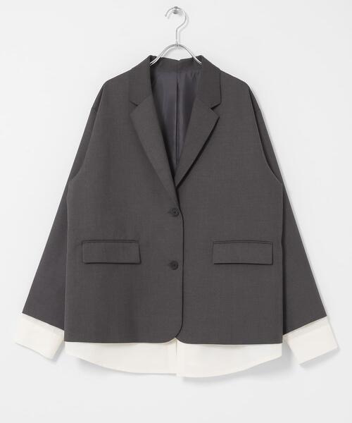 KBF（ケイビーエフ）の「レイヤードデザインジャケット（その他アウター・レディース・グレー系その他/ブルー系その他・ONE）」の21枚目の写真