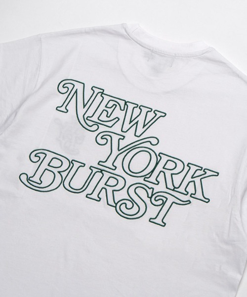 NEW YORK BURST（ニューヨークバースト）の「OG OUTLINE EMBROIDERY T-SHIRT（Tシャツ/カットソー・メンズ・ホワイト/ブラック・M/L/XL）」の14枚目の写真