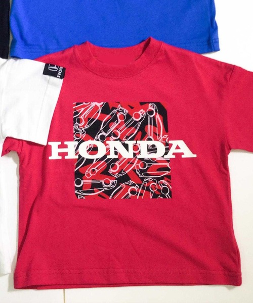 F.O.KIDS(エフオーキッズ)の「F.O.KIDS/エフオーキッズ HONDAコラボ4柄Tシャツ 天竺編み 車プリント 2026年春夏(Tシャツ/カットソー・キッズ・ブラック/レッド/オフホワイト/ブルー・130/140/150)」の4枚目の写真