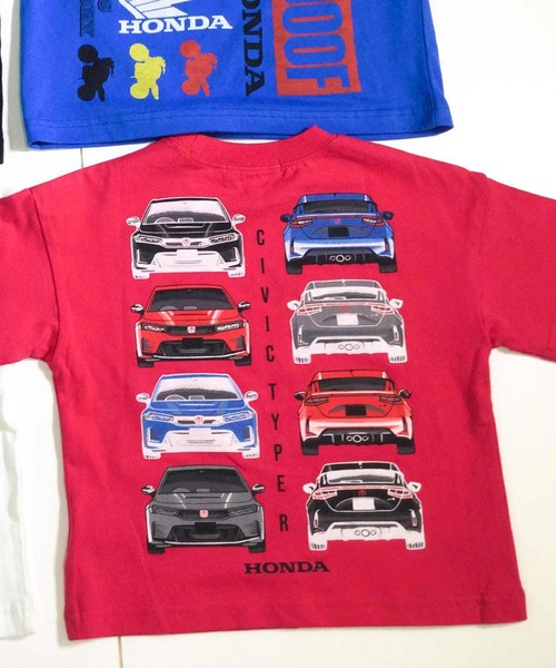F.O.KIDS(エフオーキッズ)の「F.O.KIDS/エフオーキッズ HONDAコラボ4柄Tシャツ 天竺編み 車プリント 2026年春夏(Tシャツ/カットソー・キッズ・ブラック/レッド/オフホワイト/ブルー・130/140/150)」の16枚目の写真