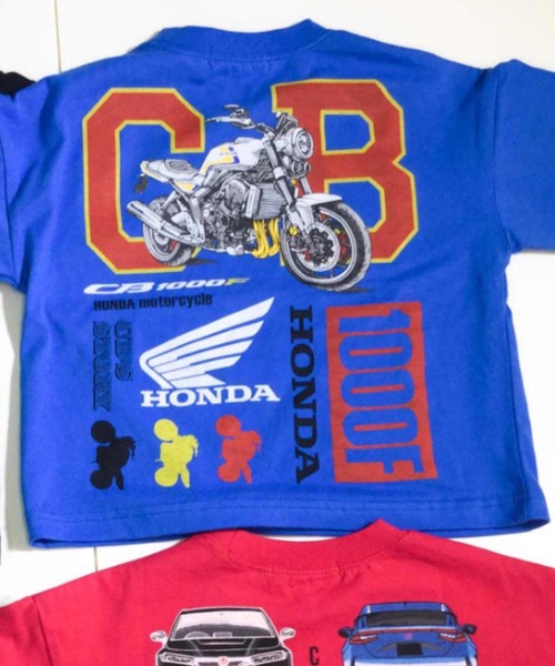 F.O.KIDS(エフオーキッズ)の「F.O.KIDS/エフオーキッズ HONDAコラボ4柄Tシャツ 天竺編み 車プリント 2026年春夏(Tシャツ/カットソー・キッズ・ブラック/レッド/オフホワイト/ブルー・130/140/150)」の13枚目の写真