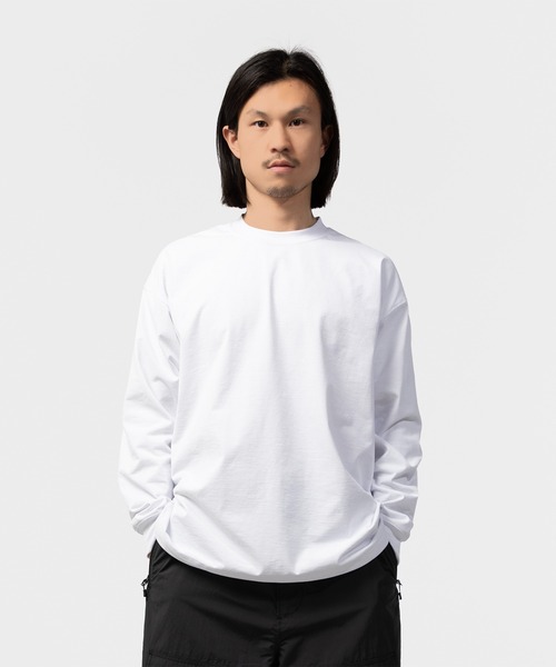 DAIWA PIER39(ダイワピア39)の「DAIWA PIER39 TECH DRAWSTRING L/S TEE ダイワ ピア39(Tシャツ/カットソー・メンズ・ホワイト/ブラック/ブルー/セージグリーン/ダークブラウン・XL/L/M/S)」の6枚目の写真