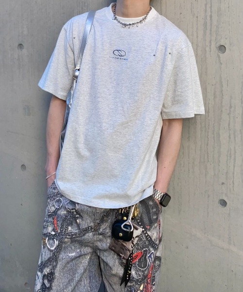 lilful(リルフル)の「【26年春夏新作】リベットデザインTシャツ(Tシャツ/カットソー・メンズ・ブラック/グレー・M/L)」の11枚目の写真