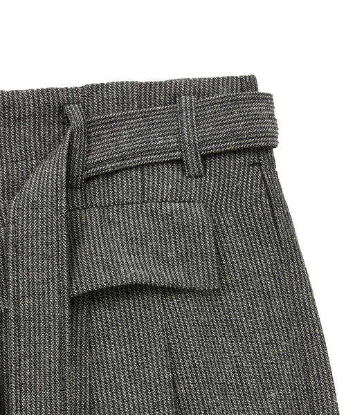 NOIRER(ノイア)の「ベルト付きシックスポケットハーフパンツ(グレーチェック)(その他パンツ・メンズ・その他・48/50/52)」の5枚目の写真