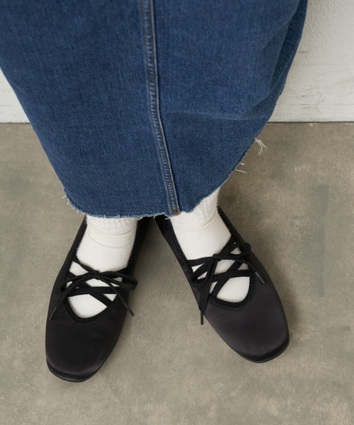 CIAOPANIC TYPY（チャオパニックティピー）の「:【S～XL展開】バレエスニーカー（パンプス・レディース・ブラック/ネイビー/ブラウン・X-LARGE/LARGE/MEDIUM/SMALL）」の5枚目の写真
