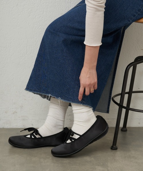 CIAOPANIC TYPY（チャオパニックティピー）の「:【S～XL展開】バレエスニーカー（パンプス・レディース・ブラック/ネイビー/ブラウン・X-LARGE/LARGE/MEDIUM/SMALL）」の4枚目の写真