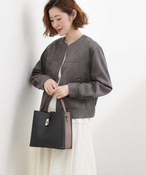 grove（グローブ）の「人間工学 ベルトダブルショルダー（ハンドバッグ・レディース・ブラック系4/ブルー系9/ライトグレー系4・00）」の4枚目の写真