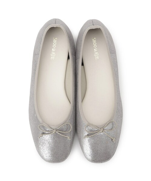 SHOO・LA・RUE(シューラルー)の「【ふかふか】シャーリングバレエシューズ(その他シューズ・レディース・シルバー/ブラック/ゴールド/ブラック系・25/35/45)」の11枚目の写真