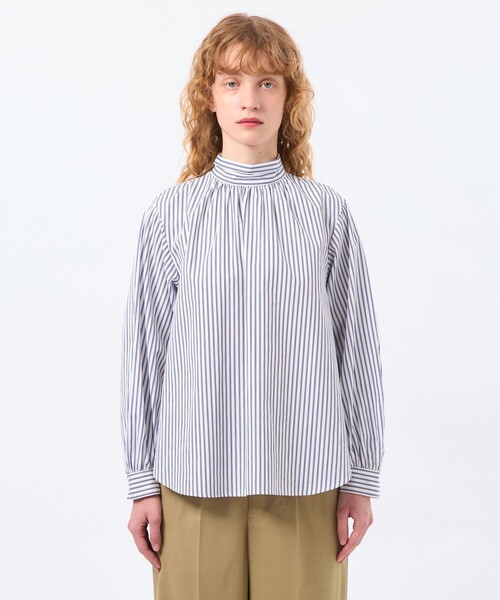 MACKINTOSH PHILOSOPHY(マッキントッシュ フィロソフィー)の「THOMAS MAISON ロールカラーブラウス(シャツ/ブラウス・レディース・オフホワイト/ブルー系その他2・38)」の7枚目の写真