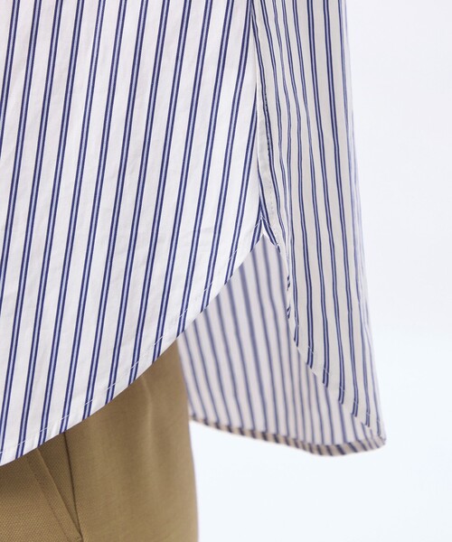 MACKINTOSH PHILOSOPHY(マッキントッシュ フィロソフィー)の「THOMAS MAISON ロールカラーブラウス(シャツ/ブラウス・レディース・オフホワイト/ブルー系その他2・38)」の12枚目の写真