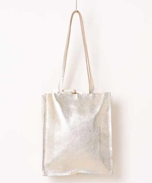 andrea cardone(アンドレアカルドネ)の「【ANDREA CARDONE】縦型デイリートート(Q66600)(トートバッグ・レディース・シルバー/ゴールド/ホワイト・ALL)」の3枚目の写真