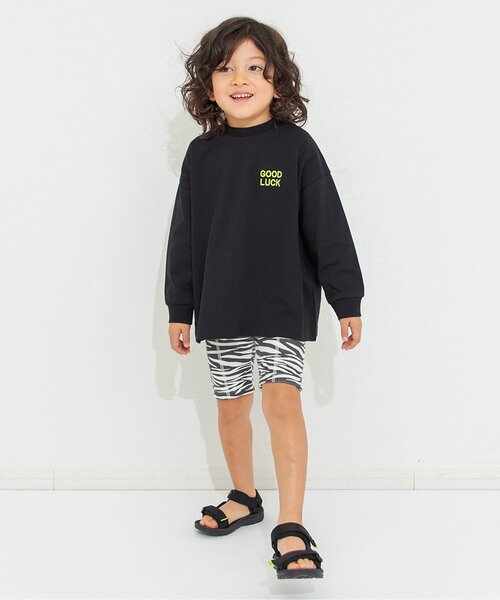 BREEZE（ブリーズ）の「バックボックスロゴTシャツ（Tシャツ/カットソー・キッズ・ブラック/オフホワイト・80/90/100/110/120/130/140）」の3枚目の写真