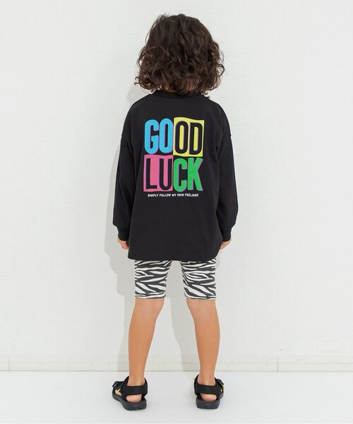 BREEZE（ブリーズ）の「バックボックスロゴTシャツ（Tシャツ/カットソー・キッズ・ブラック/オフホワイト・80/90/100/110/120/130/140）」の4枚目の写真