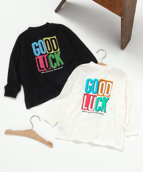 BREEZE（ブリーズ）の「バックボックスロゴTシャツ（Tシャツ/カットソー・キッズ・ブラック/オフホワイト・80/90/100/110/120/130/140）」の8枚目の写真