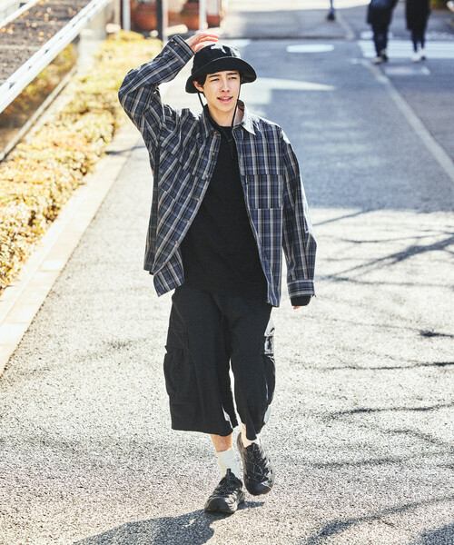 NAUTICA（ノーティカ）の「NAUTICA/ノーティカ カーブシルエット リップストップ カモフラージュ柄 カーゴショーツ（その他パンツ・メンズ・ピンク/オリーブ/ブラック・X-LARGE/MEDIUM/LARGE）」の5枚目の写真