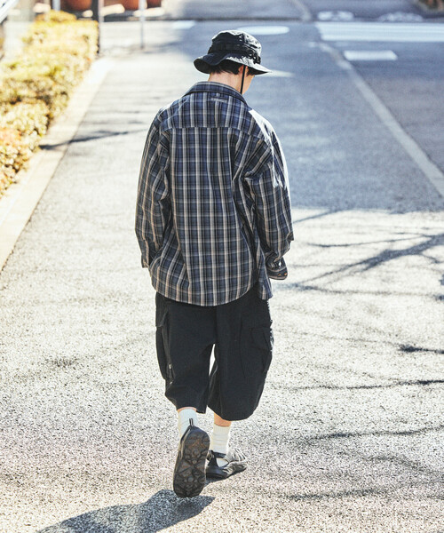 NAUTICA（ノーティカ）の「NAUTICA/ノーティカ カーブシルエット リップストップ カモフラージュ柄 カーゴショーツ（その他パンツ・メンズ・ピンク/オリーブ/ブラック・X-LARGE/MEDIUM/LARGE）」の6枚目の写真