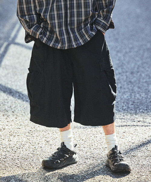 NAUTICA（ノーティカ）の「NAUTICA/ノーティカ カーブシルエット リップストップ カモフラージュ柄 カーゴショーツ（その他パンツ・メンズ・ピンク/オリーブ/ブラック・X-LARGE/MEDIUM/LARGE）」の7枚目の写真