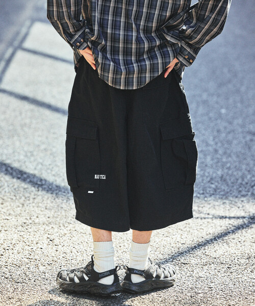 NAUTICA（ノーティカ）の「NAUTICA/ノーティカ カーブシルエット リップストップ カモフラージュ柄 カーゴショーツ（その他パンツ・メンズ・ピンク/オリーブ/ブラック・X-LARGE/MEDIUM/LARGE）」の10枚目の写真