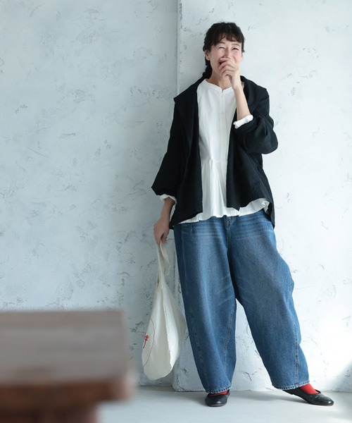 soulberry(ソウルベリー)の「店長がつくった、なんとかしてくれる!ほぼ×2ジャケット(テーラードジャケット・レディース・ブラック・5L/4L/3L/LL/L/M)」の4枚目の写真