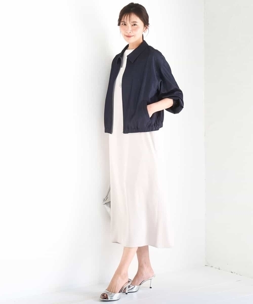 MK MICHEL KLEIN（エムケーミッシェルクラン）の「[洗える]サテンキャミワンピース（ワンピース・レディース・ブラウン/ベージュ・38）」の19枚目の写真