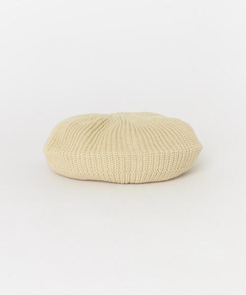 SMELLY（スメリー）の「リブニットベレー（ハンチング/ベレー帽・レディース・チャコールグレー/ベージュ・-）」の8枚目の写真
