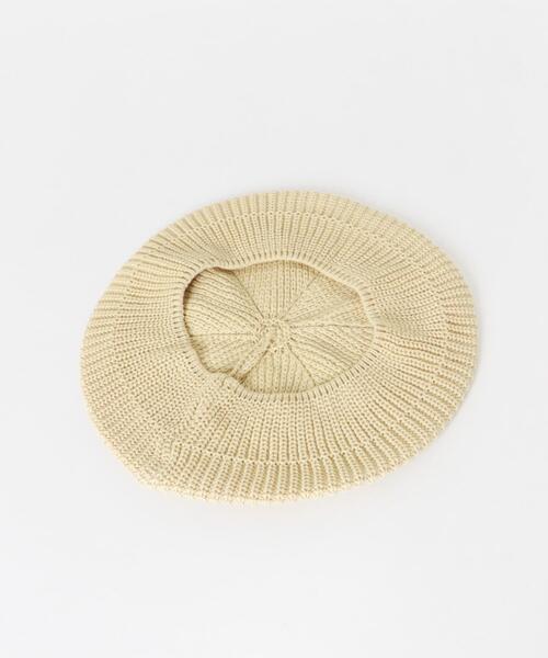 SMELLY（スメリー）の「リブニットベレー（ハンチング/ベレー帽・レディース・チャコールグレー/ベージュ・-）」の9枚目の写真