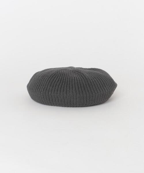 SMELLY（スメリー）の「リブニットベレー（ハンチング/ベレー帽・レディース・チャコールグレー/ベージュ・-）」の17枚目の写真