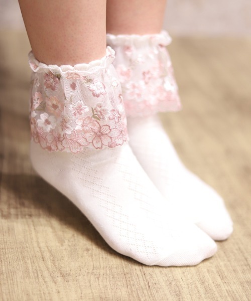 桜レースソックス（その他雑貨）｜axes femme（アクシーズファム）の