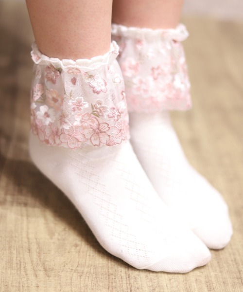桜レースソックス（その他雑貨）｜axes femme（アクシーズファム）の