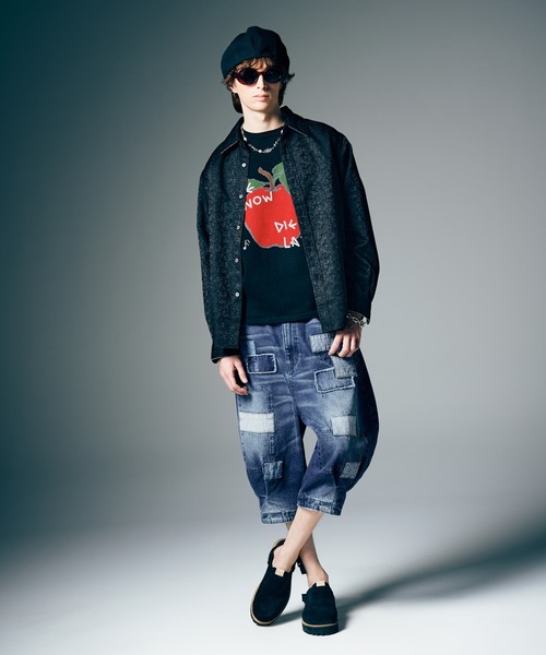 glamb（グラム）の「Beads Apple Knit / ビーズアップルニット（ニット/セーター・メンズ・ブルー/ブラック/グリーン・S/M/L）」の9枚目の写真