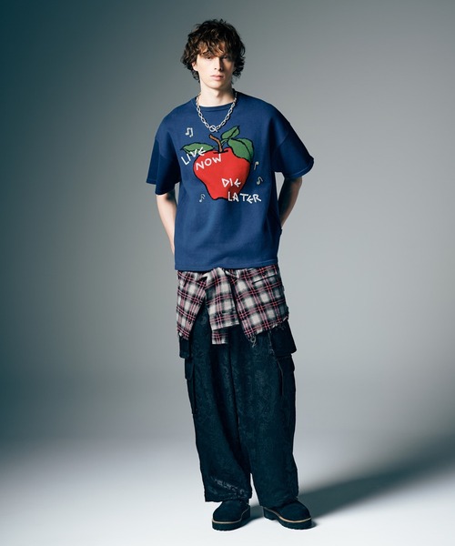 glamb（グラム）の「Beads Apple Knit / ビーズアップルニット（ニット/セーター・メンズ・ブルー/ブラック/グリーン・S/M/L）」の12枚目の写真