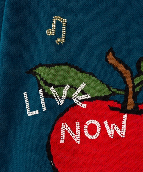 glamb（グラム）の「Beads Apple Knit / ビーズアップルニット（ニット/セーター・メンズ・ブルー/ブラック/グリーン・S/M/L）」の16枚目の写真