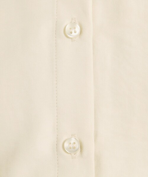 ITS'DEMO（イッツデモ）の「【手洗い可／セットアップ可】サテンピーチシャツ（シャツ/ブラウス・レディース・ピンク/アイボリー/サックスブルー・00）」の10枚目の写真