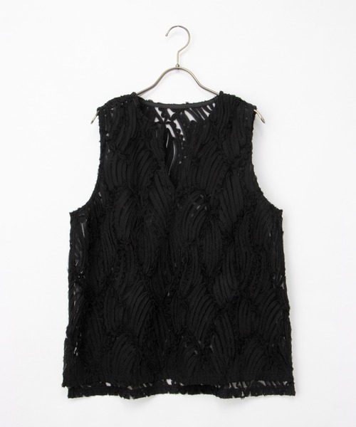 Honeys（ハニーズ）の「レースベスト（ベスト・レディース・アイボリー/ブラック・L/LL/M/S）」の14枚目の写真