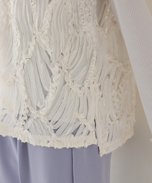 Honeys（ハニーズ）の「レースベスト（ベスト・レディース・アイボリー/ブラック・L/LL/M/S）」の22枚目の写真