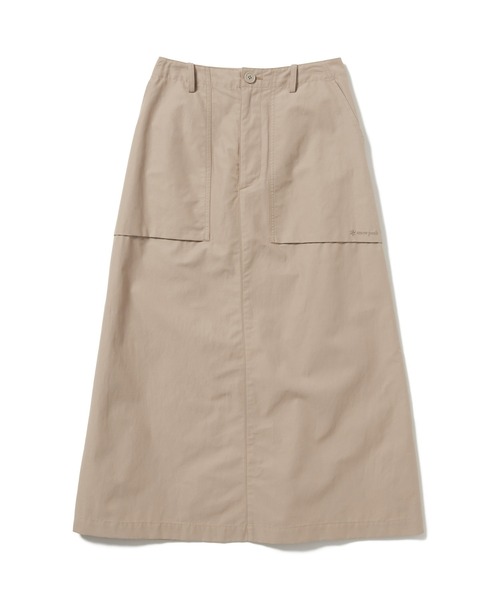 Snow Peak（スノーピーク）の「Snow Peak / Light Dobby Cloth Skirt ライトドビークロススカート（スカート・レディース・ブラック/グレイッシュベージュ/アーミー・1/2/3）」の3枚目の写真