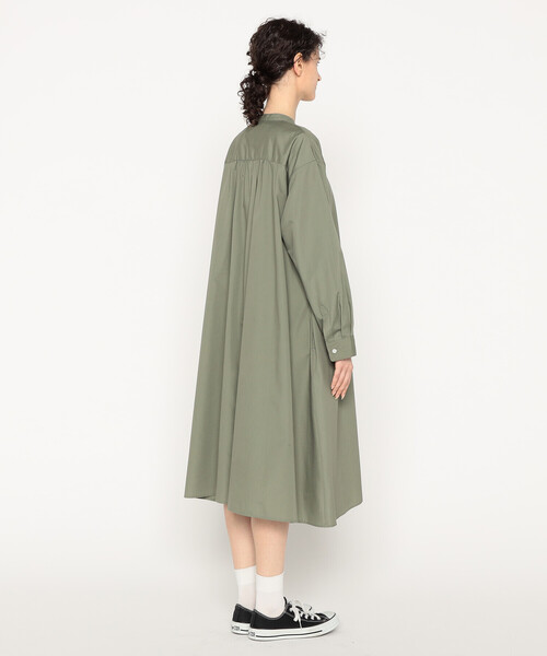 Women's T/C Broadcloth Gathered Shirt Dress（ワンピース）｜DANTON