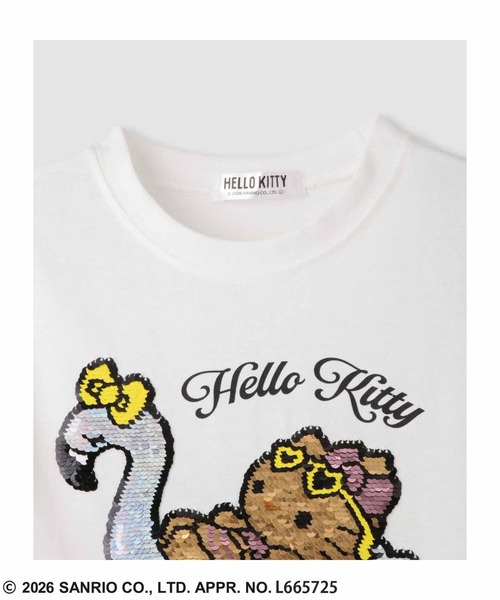 sanrio(サンリオ)の「サンリオキャラクターズスパンコールTシャツ(Tシャツ/カットソー・キッズ・ホワイト/ラベンダー/サックスブルー/ブルー/パープル・100cm/110cm/120cm/130cm/140cm/150cm/160cm)」の7枚目の写真