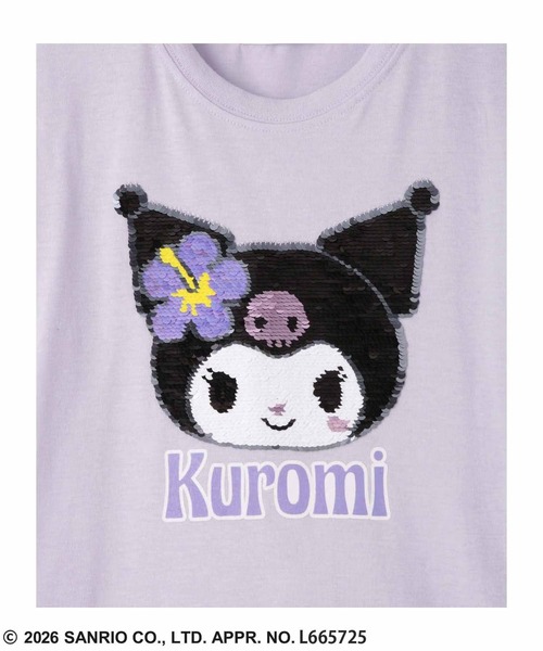 sanrio(サンリオ)の「サンリオキャラクターズスパンコールTシャツ(Tシャツ/カットソー・キッズ・ホワイト/ラベンダー/サックスブルー/ブルー/パープル・100cm/110cm/120cm/130cm/140cm/150cm/160cm)」の14枚目の写真