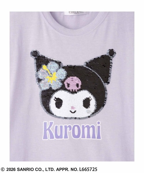 sanrio(サンリオ)の「サンリオキャラクターズスパンコールTシャツ(Tシャツ/カットソー・キッズ・ホワイト/ラベンダー/サックスブルー/ブルー/パープル・100cm/110cm/120cm/130cm/140cm/150cm/160cm)」の15枚目の写真