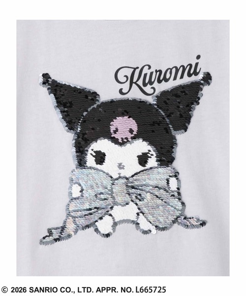 sanrio(サンリオ)の「サンリオキャラクターズスパンコールTシャツ(Tシャツ/カットソー・キッズ・ホワイト/ラベンダー/サックスブルー/ブルー/パープル・100cm/110cm/120cm/130cm/140cm/150cm/160cm)」の17枚目の写真