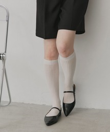 ad thie（アドティエ）の「ベーシック シアー リブ ハイソックス（ソックス/靴下）」