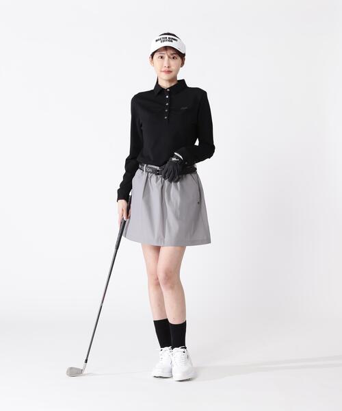 MASTER BUNNY EDITION（マスターバニーエディション）の「【MASTER BUNNY EDITION】３６Ｇニットサッカー（ポロシャツ・レディース・ブラック/グレー系その他/ホワイト・SMALL/LARGE/MEDIUM）」の6枚目の写真