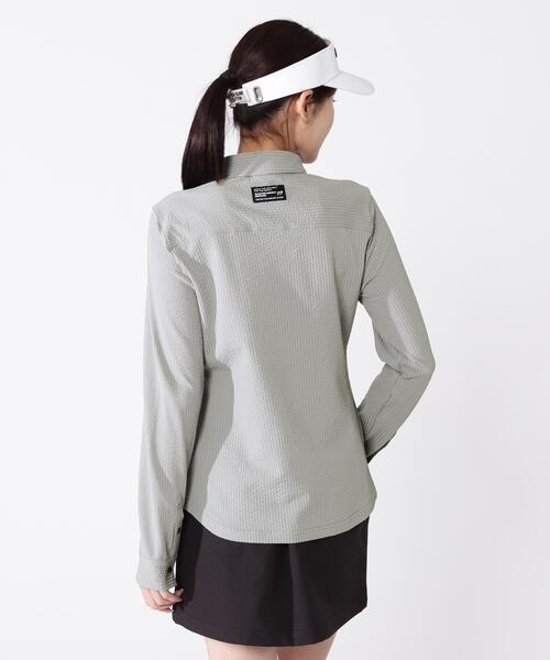 MASTER BUNNY EDITION（マスターバニーエディション）の「【MASTER BUNNY EDITION】３６Ｇニットサッカー（ポロシャツ・レディース・ブラック/グレー系その他/ホワイト・SMALL/LARGE/MEDIUM）」の13枚目の写真