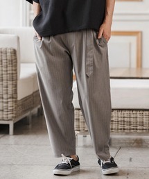 CAMBIO | mp14687-Classic Pinstripe Two Tuck Belted Pants タックベルトパンツ(S67926cmb)(スラックス)