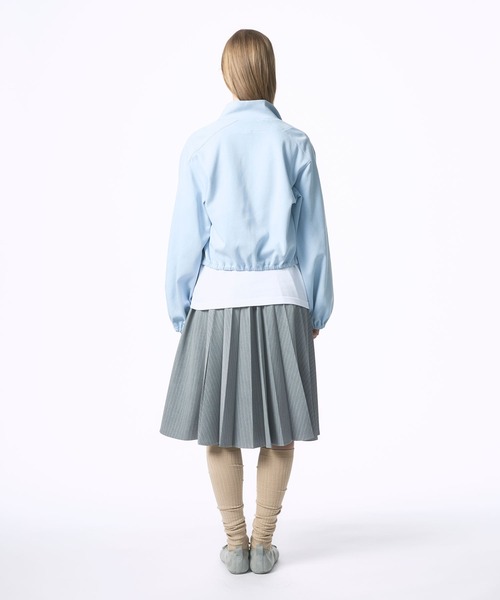 Nora Lily elle（ノラリリーエル）の「【Nora Lily】「elle」Pin Stripe Half Switching Pleated Skirt（スカート・レディース・ダークグレー/グレー・FREE）」の8枚目の写真