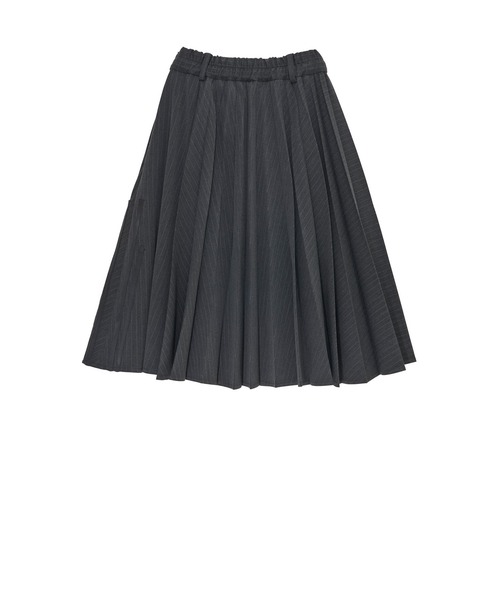 Nora Lily elle（ノラリリーエル）の「【Nora Lily】「elle」Pin Stripe Half Switching Pleated Skirt（スカート・レディース・ダークグレー/グレー・FREE）」の22枚目の写真
