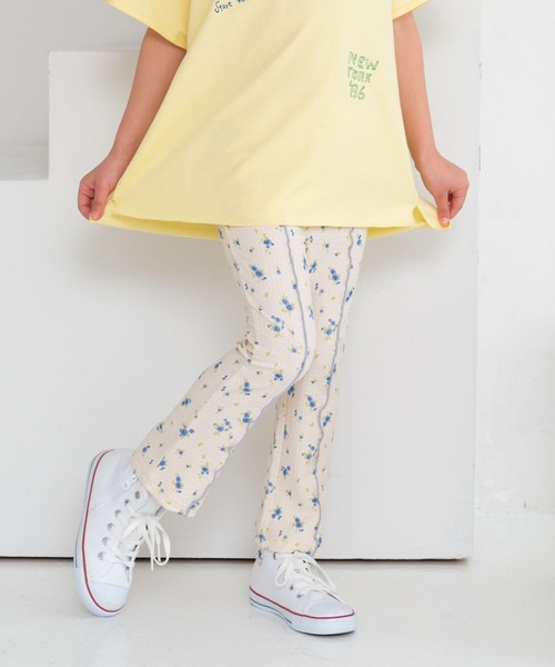 LEPSIM(レプシィム)の「【KIDS】花柄カットフレアパンツ 644476(その他パンツ・キッズ・ブラック/アイボリー・120/130/140)」の12枚目の写真
