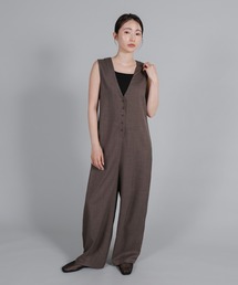 select MOCA Et（セレクトモカエト）の「【Et】Button-Up Salopette（サロペット/オーバーオール）」